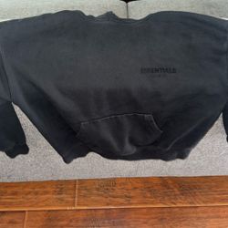 Black Essentials Fear Of God Hoodie