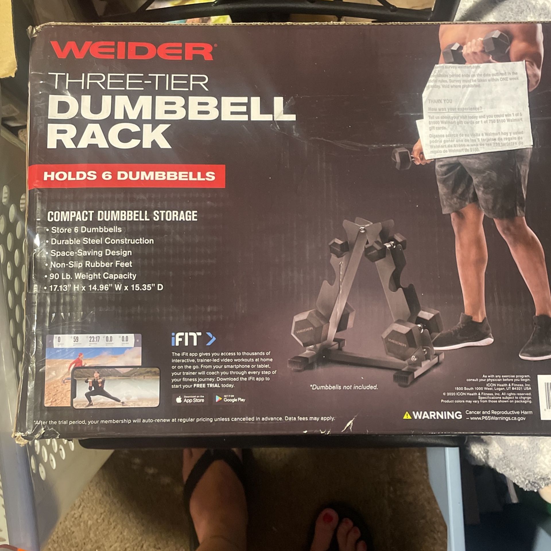 Three tier Dumbbell Rack