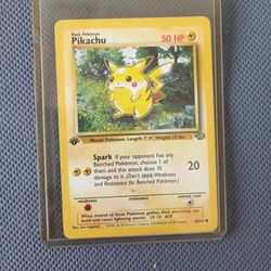 Pikachu 1st Edition Jungle 60/64 Pokemon Card