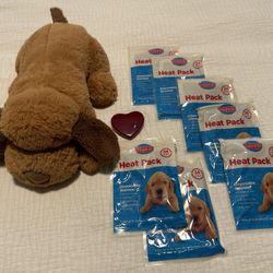 Snuggle Puppy with heat packs