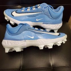 Nike Alpha Huarache Elite 4 Low MCS Baseball Cleats "UNC" Sz 10 Men FN7221-403