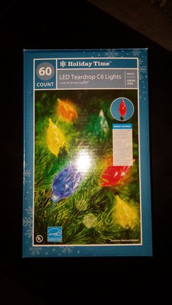 LED Teardrop C6 lights 60 bulbs