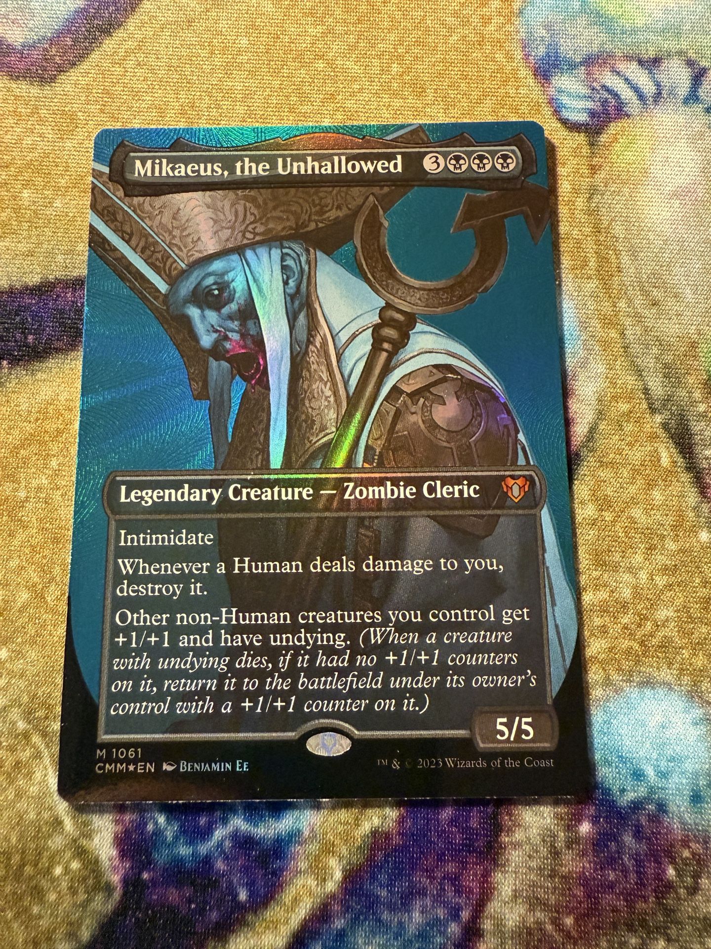 Mikaeus, The Unhallowed Textured Foil Command Masters MTG Tcg Near Mint
