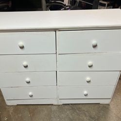 White Dresser (8 Drawers)