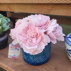 Artificial Peony With Pot 