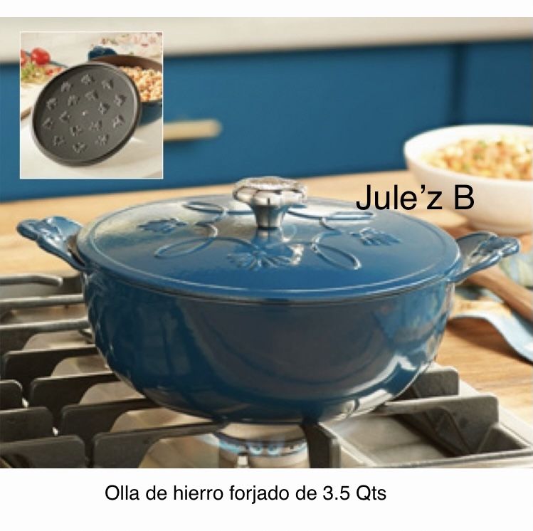 Princess House. Olla De 3.5 Qts De Hierro Forjado Nueva En Su Caja