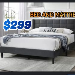 Queen Size Mattress And Bed Frame 