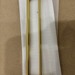 Double Towel Bar, 24 Inch Brass Gold Bath Towel Rack for Bathroom