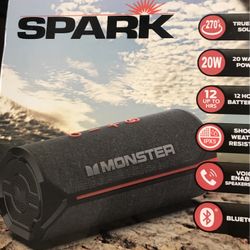 Monters Spark Portable Waterproof Bluetooth Speaker Brand New