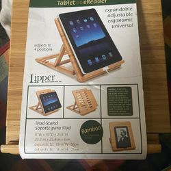 i pad stand tablet & e reader bamboo