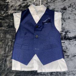 Navy Blue Complete Set Suit For 1-2 Years Old Boys
