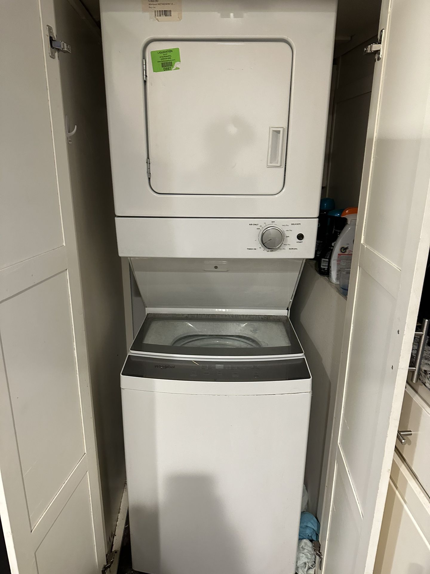 Whirlpool Stackable Washer And Driver 