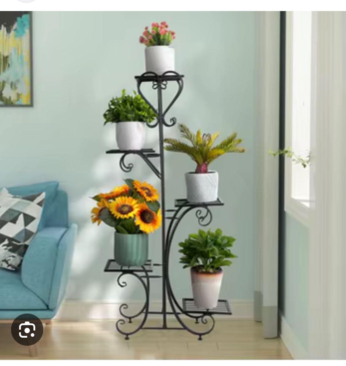 Metal Plant Stand: 5 Tiered Flower Pot Rack Indoor