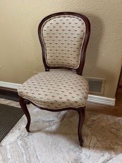 French Provincial Queen Ann side  chair