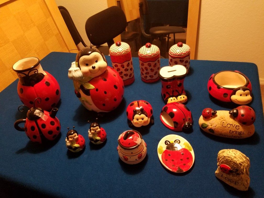 Ceramic Ladybug Set