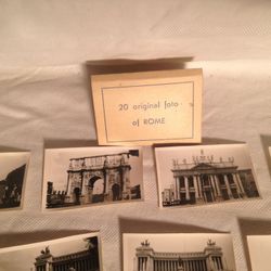 Vintage Souvenir Pictures Rome