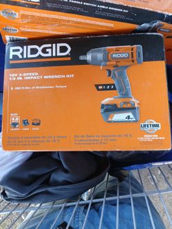 RIDGID  18V 3-Speed 1/2 IN IMPACT Wrench KIT