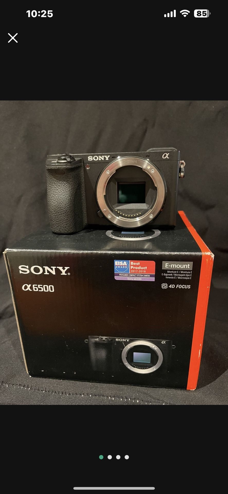Sony A6500 Body only Mirrorless Camera, 2.95in LCD