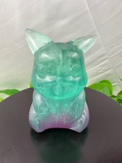 Rare Crystal Fluorite Pikachu