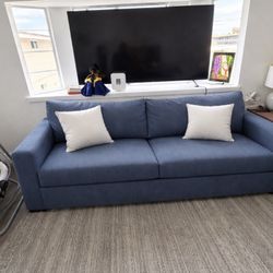 Pretty Blue Couch For Sale