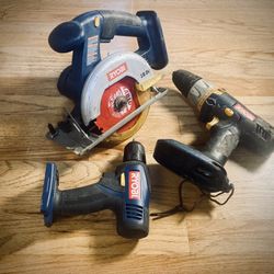 Ryobi Cordless Power Tools Saw & Drills