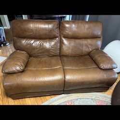 FREE Italian Leather Dual Power Recliner