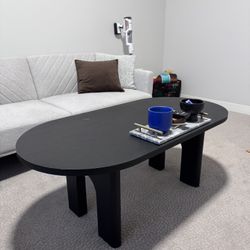 48" Long Oval Living Room Coffee Table