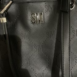 Stylish Black SM by Steve Madden Tote Bag