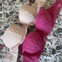 Pink Push Up Bras(size 32A)