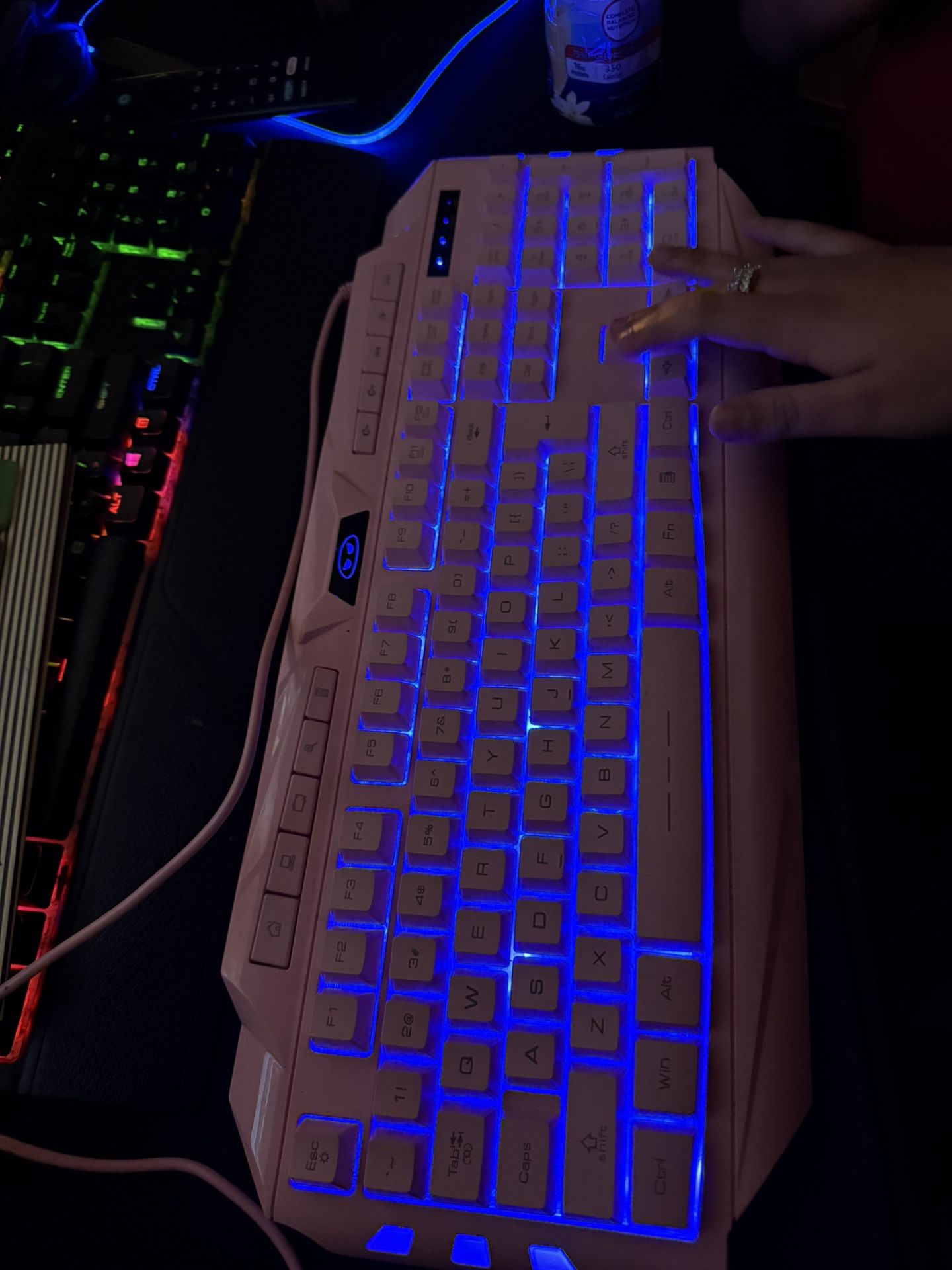 Pink Keyboard Change Colors 