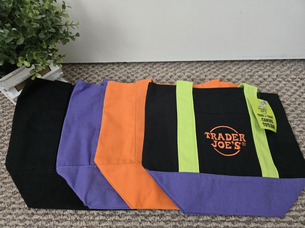 Trader Joe's Mini Halloween Tote Bags.
