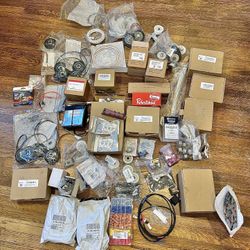 Appliance repair parts lot – inverter board, pumps, heating element, dryer kits