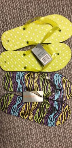 Ladies Flip Flops Lot sizes 10 New