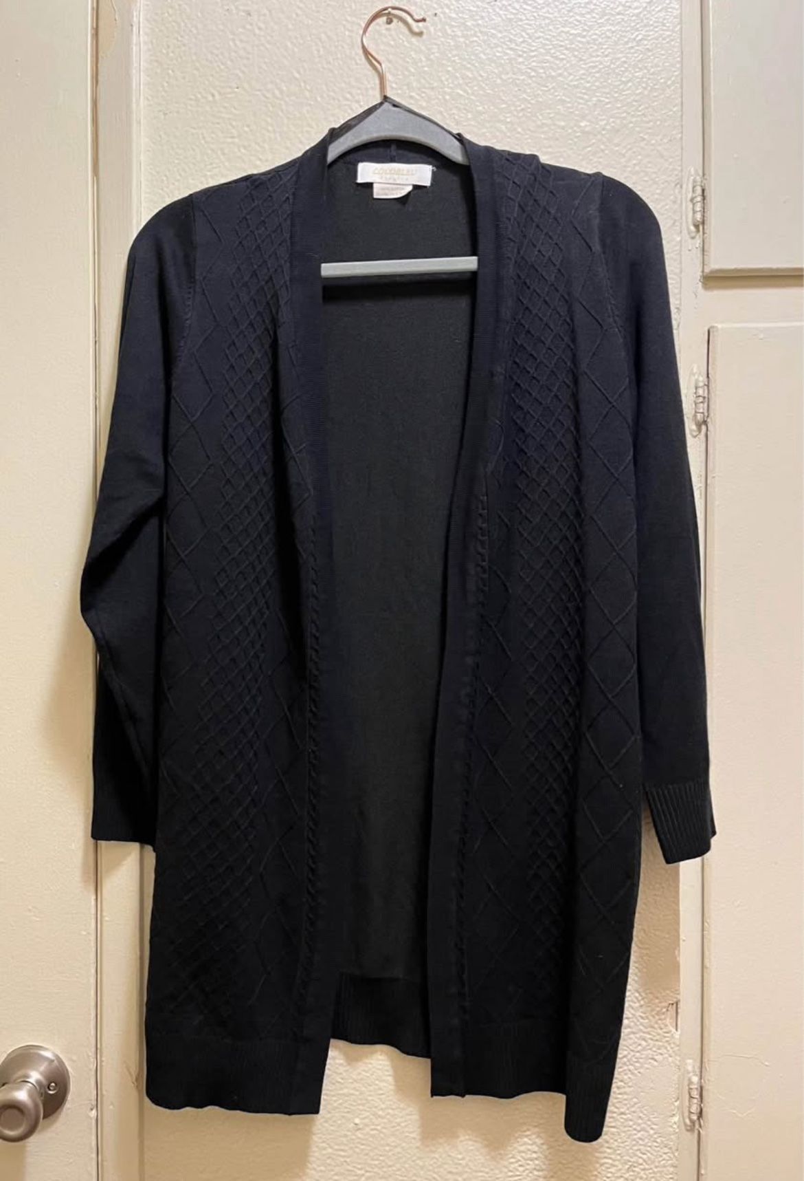 Black Cardigan Sweater