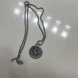 sterling silver saint christopher chain