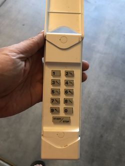 Linear garage door key pad