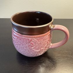 New Potter’s Corner Pink & Bronze Floral Mug 