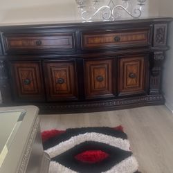 Dinning Room Hutch Dark Cherry Color 