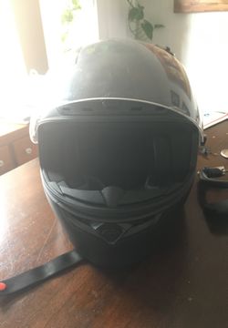 Matt black XL bell qualifier w 2 face shields