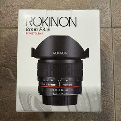 Rokinon 8mm F3.5 Fisheye Lens