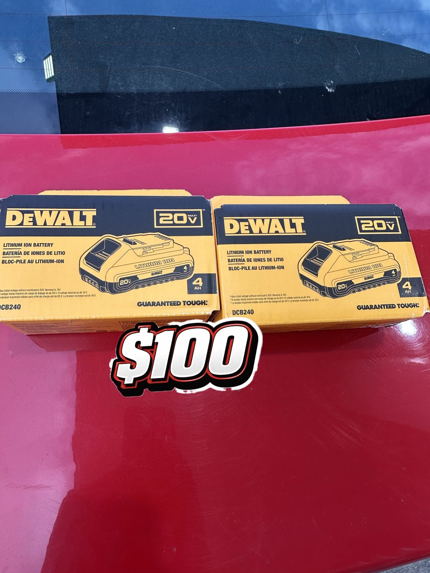 2 Dewalt Batteries For $100