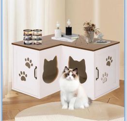 cat corner litter box
