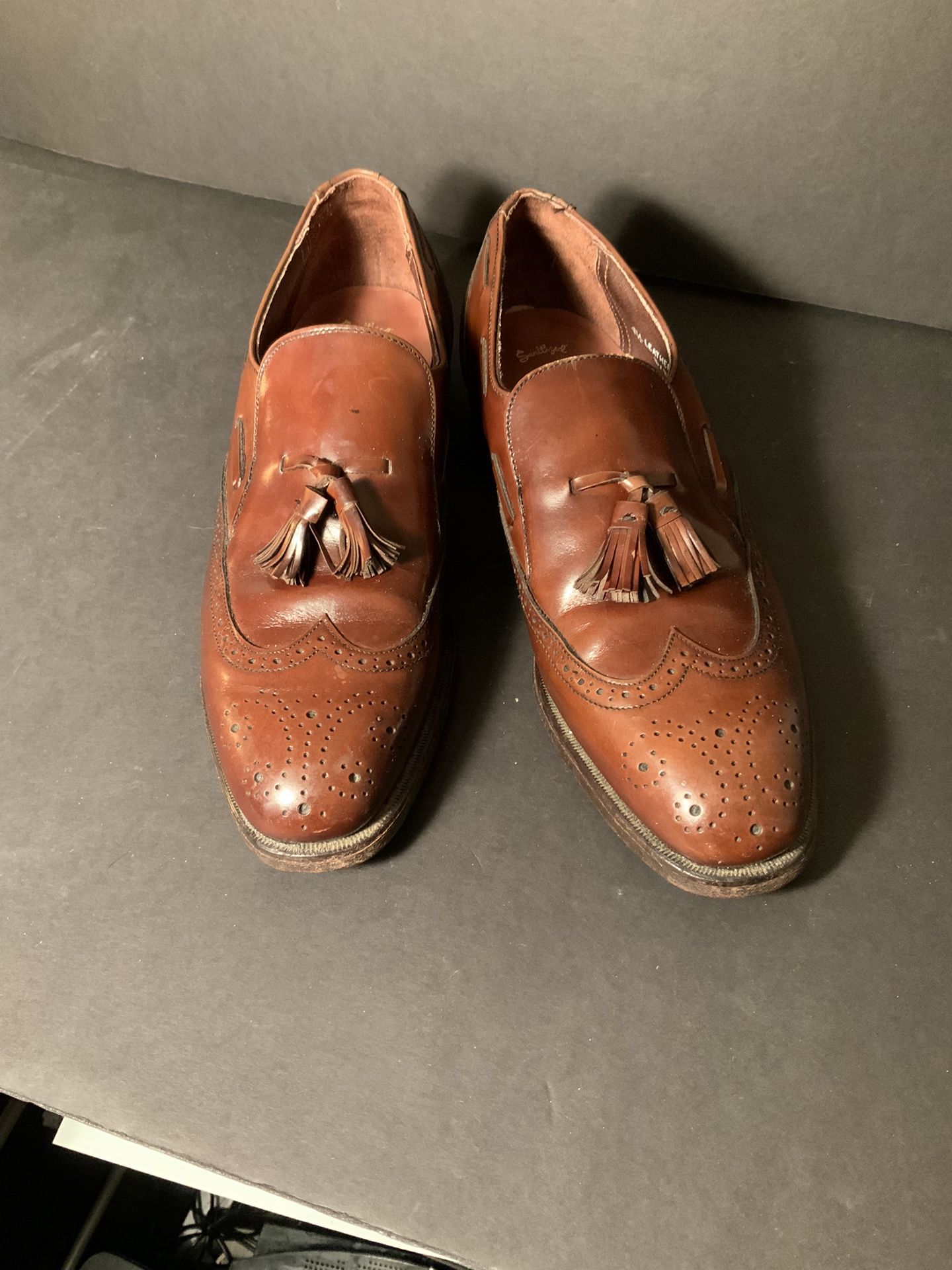 Mens Dress Shoes Size 9.5 Brown 