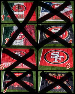 Brand new San Francisco 49ers flags