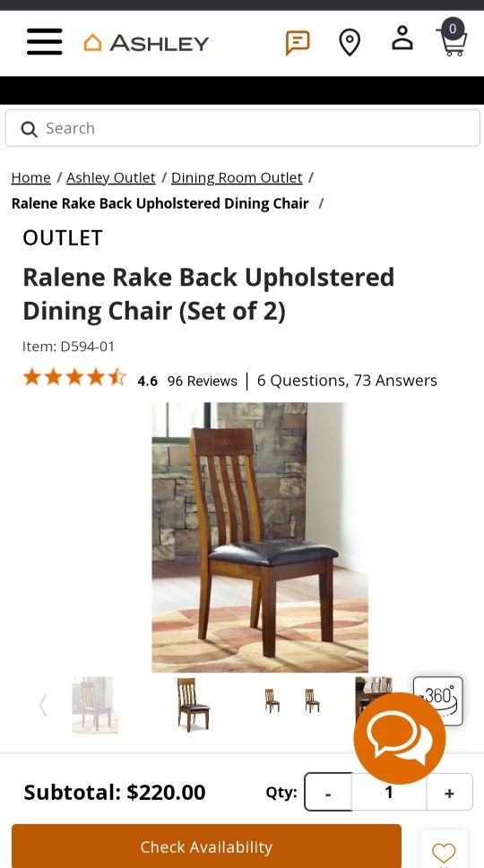 Ralene Dinning Chair (Set 2)