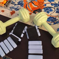 Pair Of Dumbbells & Ankle/Wrist Weights 