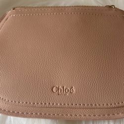 Beautiful Peachy Blush In Color Chloe Parfum Pouch Bag