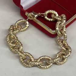 14k Premium Heavy Gold Plated Women Bracelet 