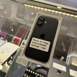 iPhone 16 128gb AT&T/CRICKET