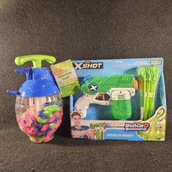 "Summer Fun" Xshot w/30 balloons & Balloon Pump w/400 balloons ⭐️NEW-IN-PKG ⭐️